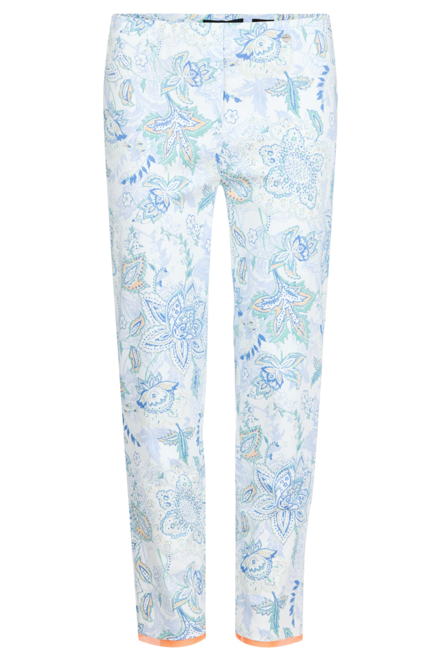 Robell Trousers Rose 09 (68cm) 51531-55088-10 Floral Print Trousers by robell shop robell at Dotique front view patterned pants