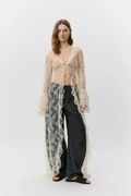 Model wearing Sofie Schnoor Anastasiasw Lace Robe S262300 by Sofie Schnoor, shop Sofie Schnoor at Dotique