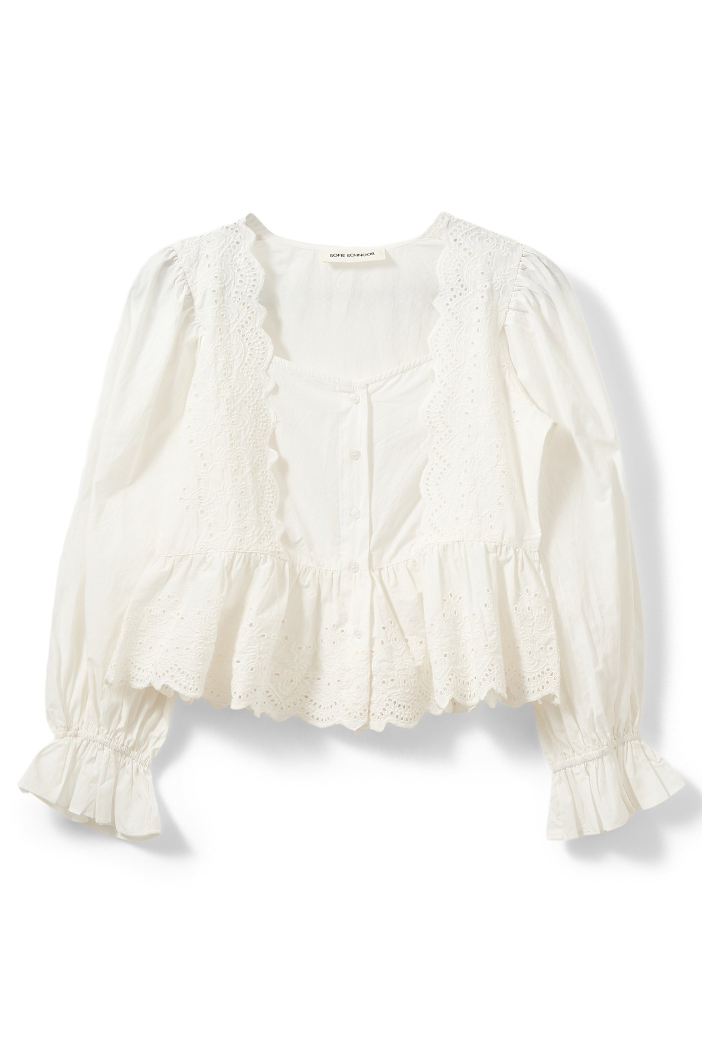 The Sofie Schnoor S261185 Ariasw Broderie Anglaise Shirt is a beautifully feminine piece with timeless appeal. Shop Sofie Schnoor at Dotique.