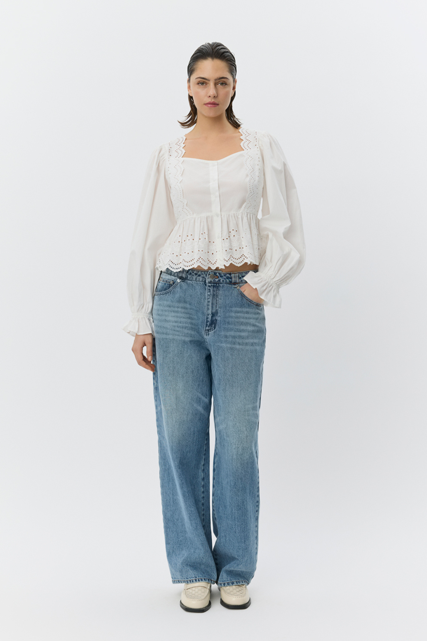 The Sofie Schnoor S261185 Ariasw Broderie Anglaise Shirt is a beautifully feminine piece with timeless appeal. Shop Sofie Schnoor at Dotique.