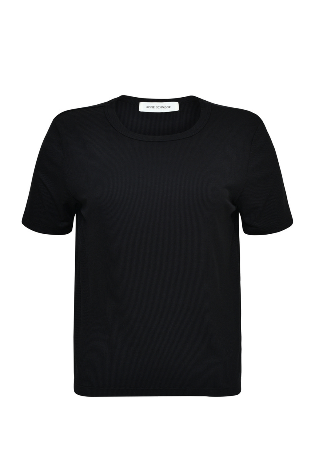 Sofie Schnoor SNOS414 Nataliasw T‑shirt – Black front view soft viscose blend tee Shop Sofie Schnoor at Dotique