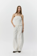 Model wearing Sofie Schnoor Tomirsw Barrel Shape Jeans S262187 by Sofie Schnoor, shop Sofie Schnoor at Dotique