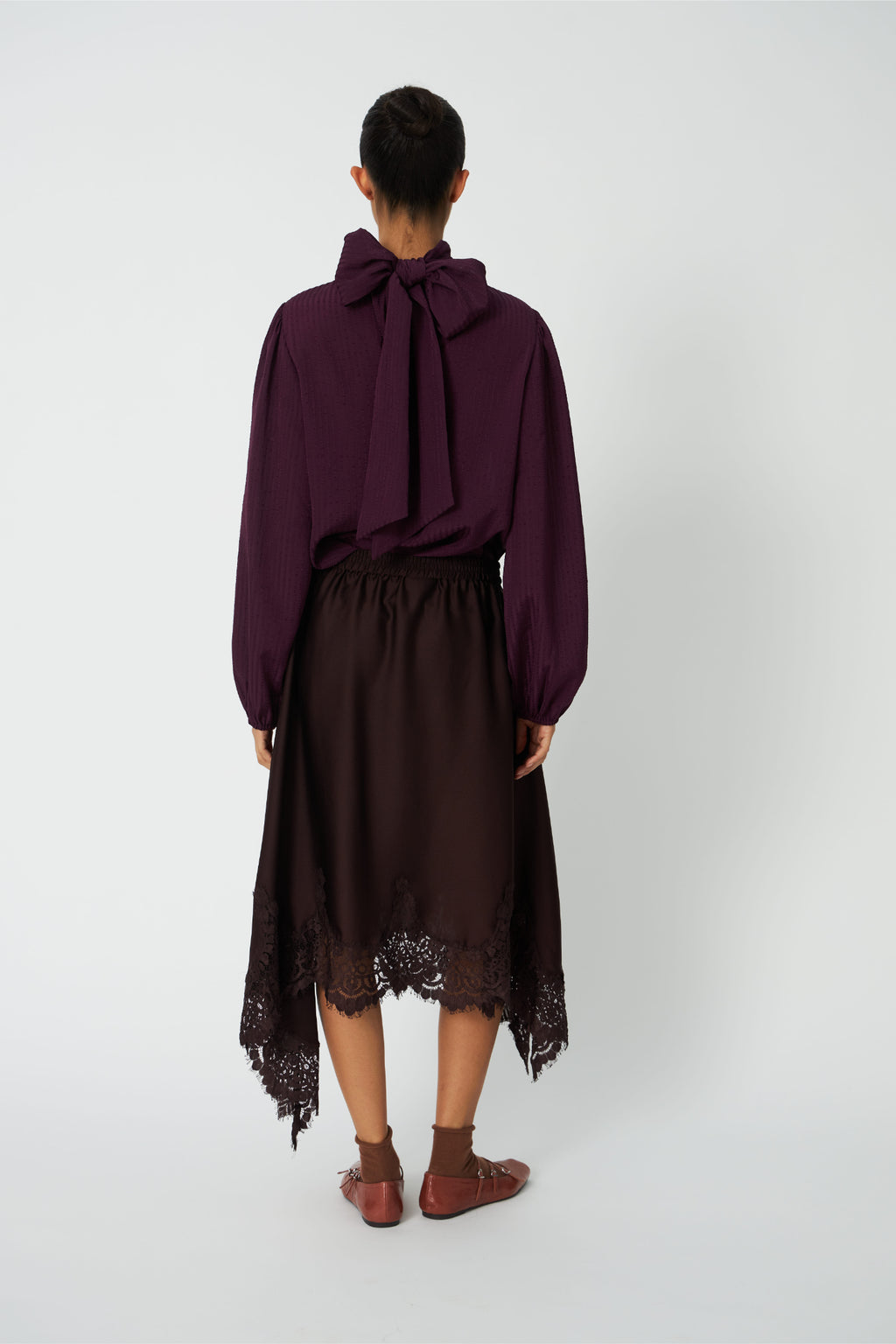 Stella Nova Bow Blouse Beetroot