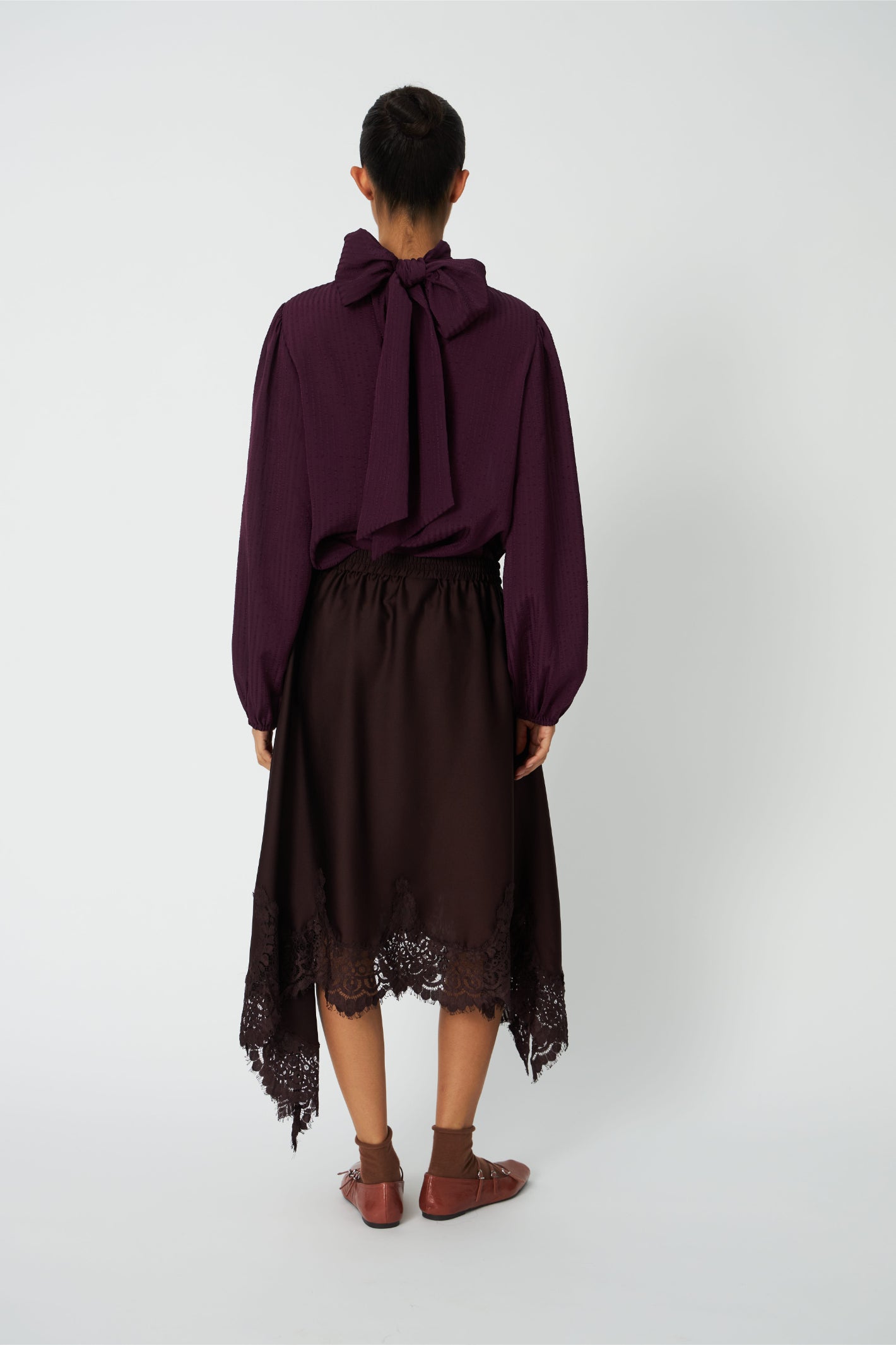 Stella Nova Bow Blouse Beetroot