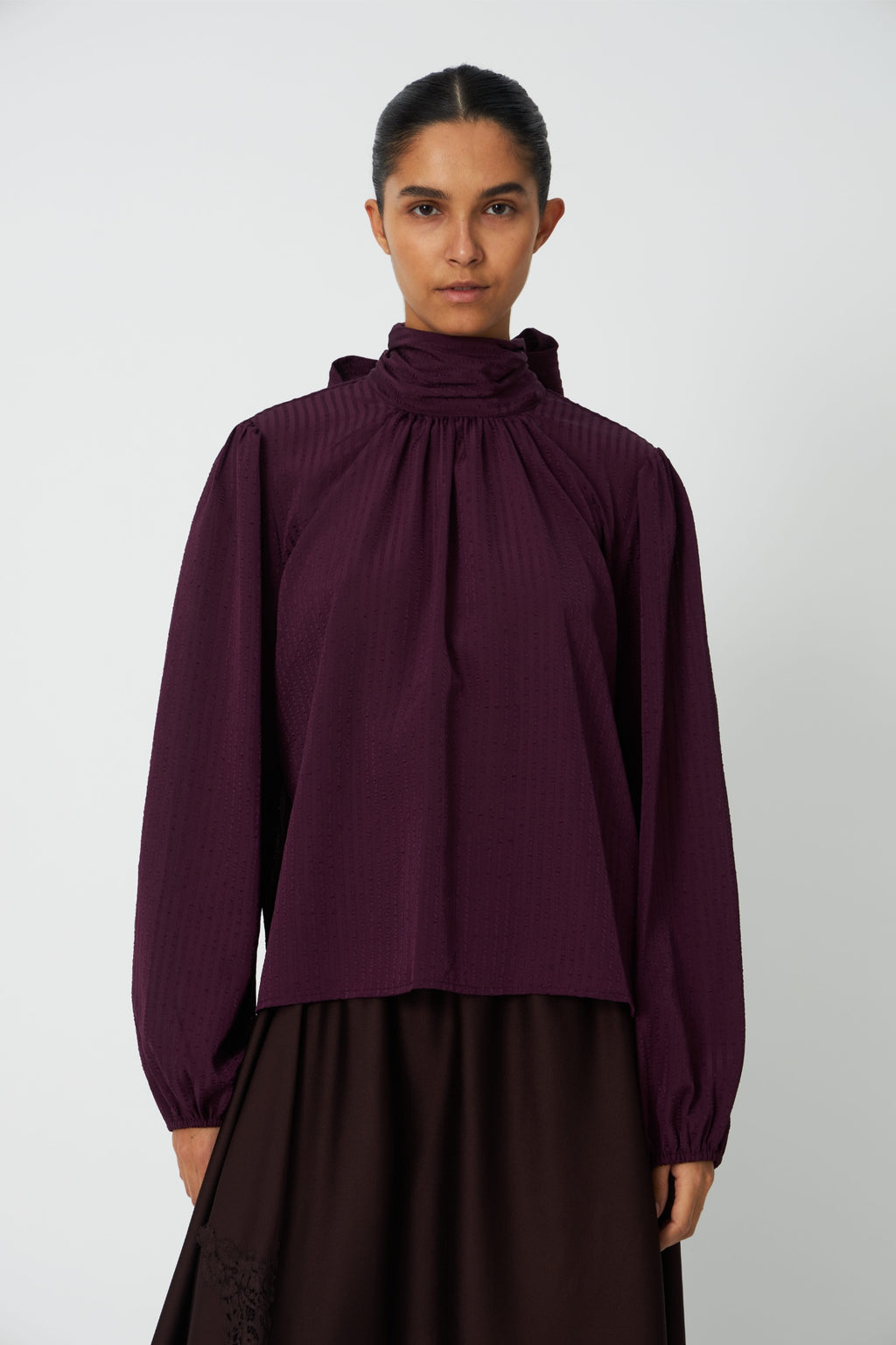 Stella Nova Bow Blouse Beetroot