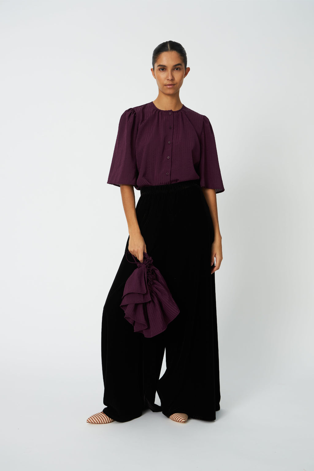 Stella Nova Frill Top Beetroot