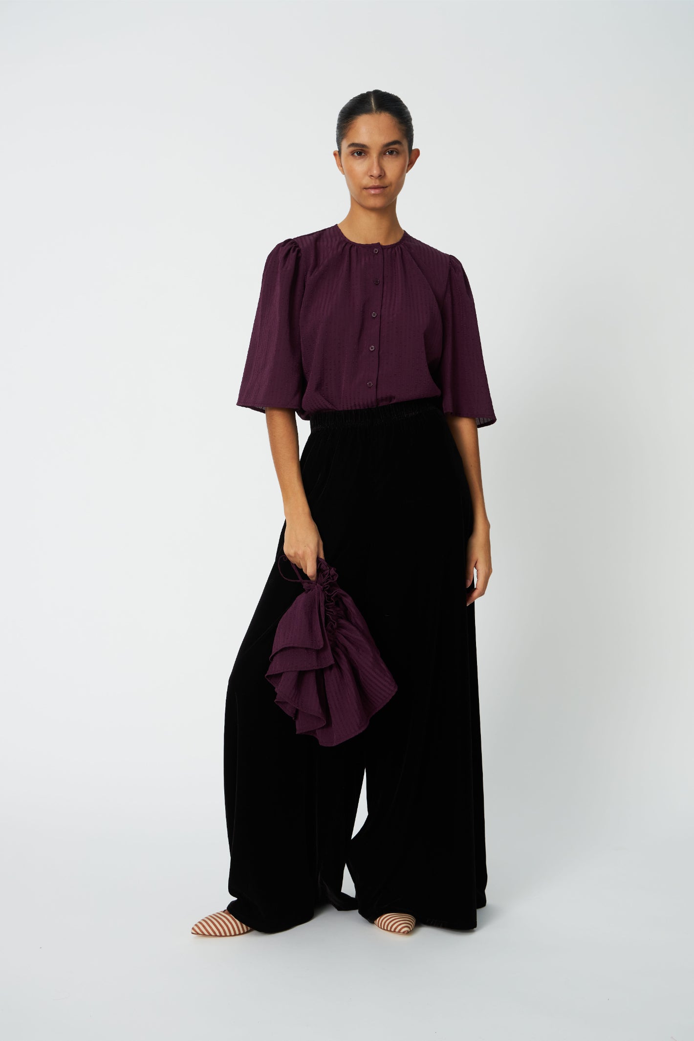 Stella Nova Frill Top Beetroot