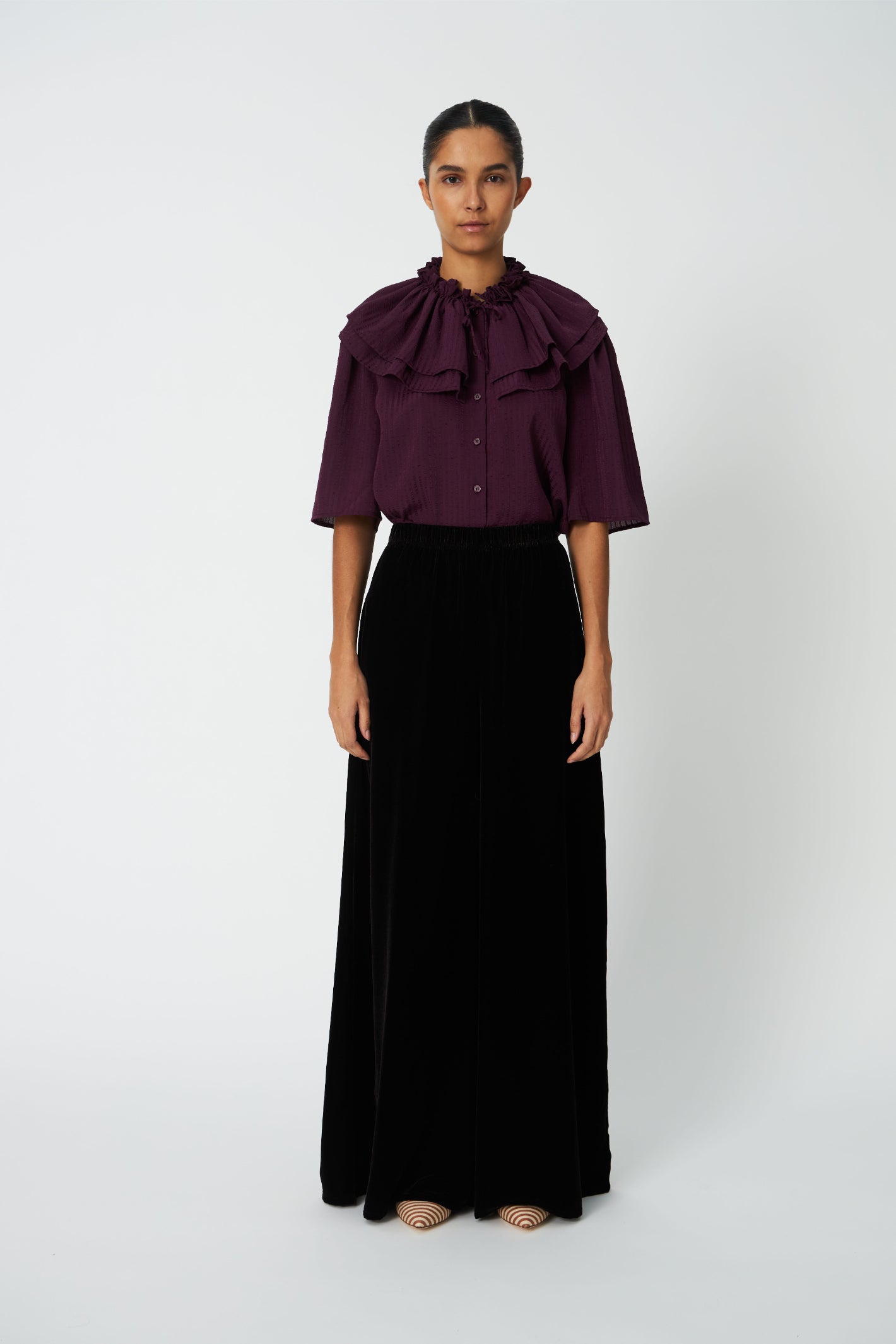 Stella Nova Frill Top Beetroot