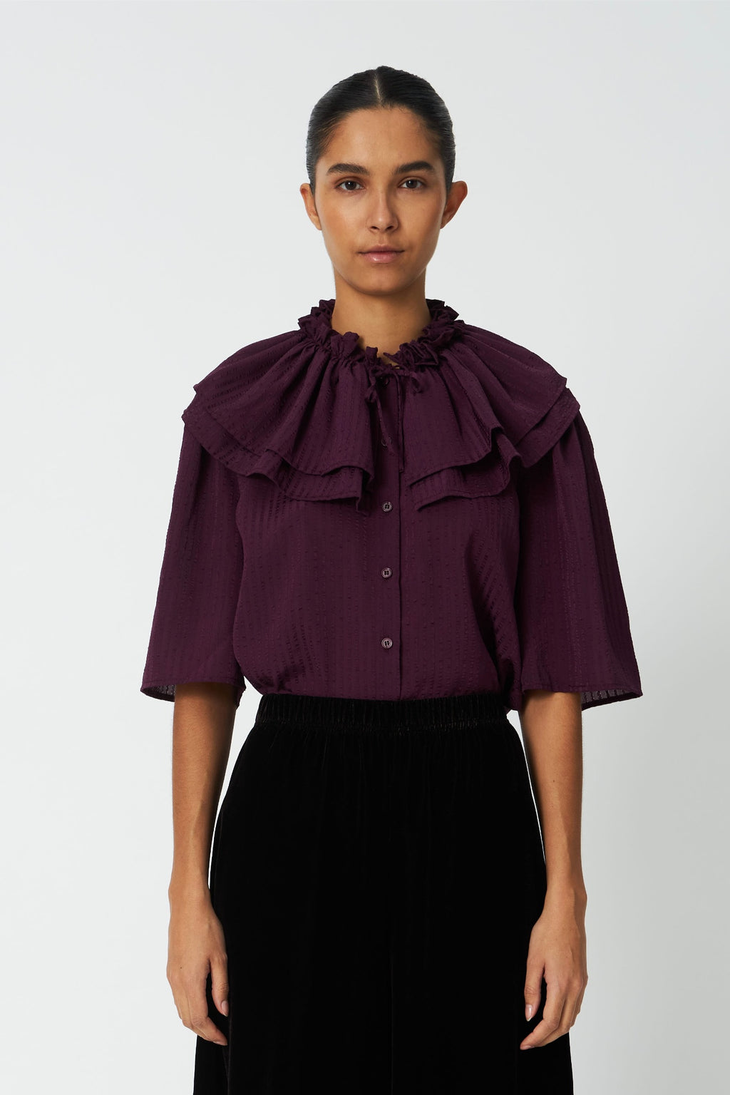 Stella Nova Frill Top Beetroot