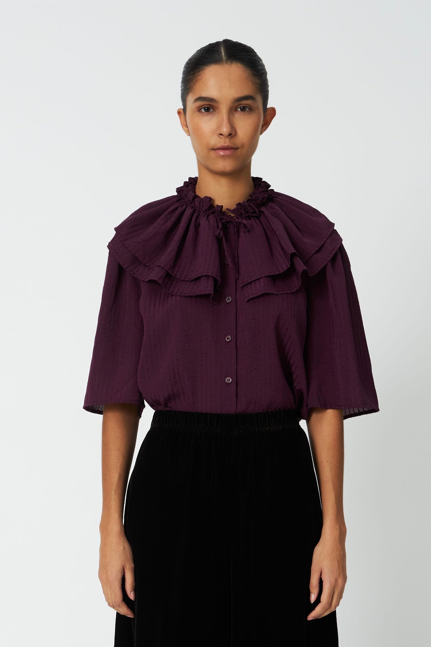 Stella Nova Frill Top Beetroot
