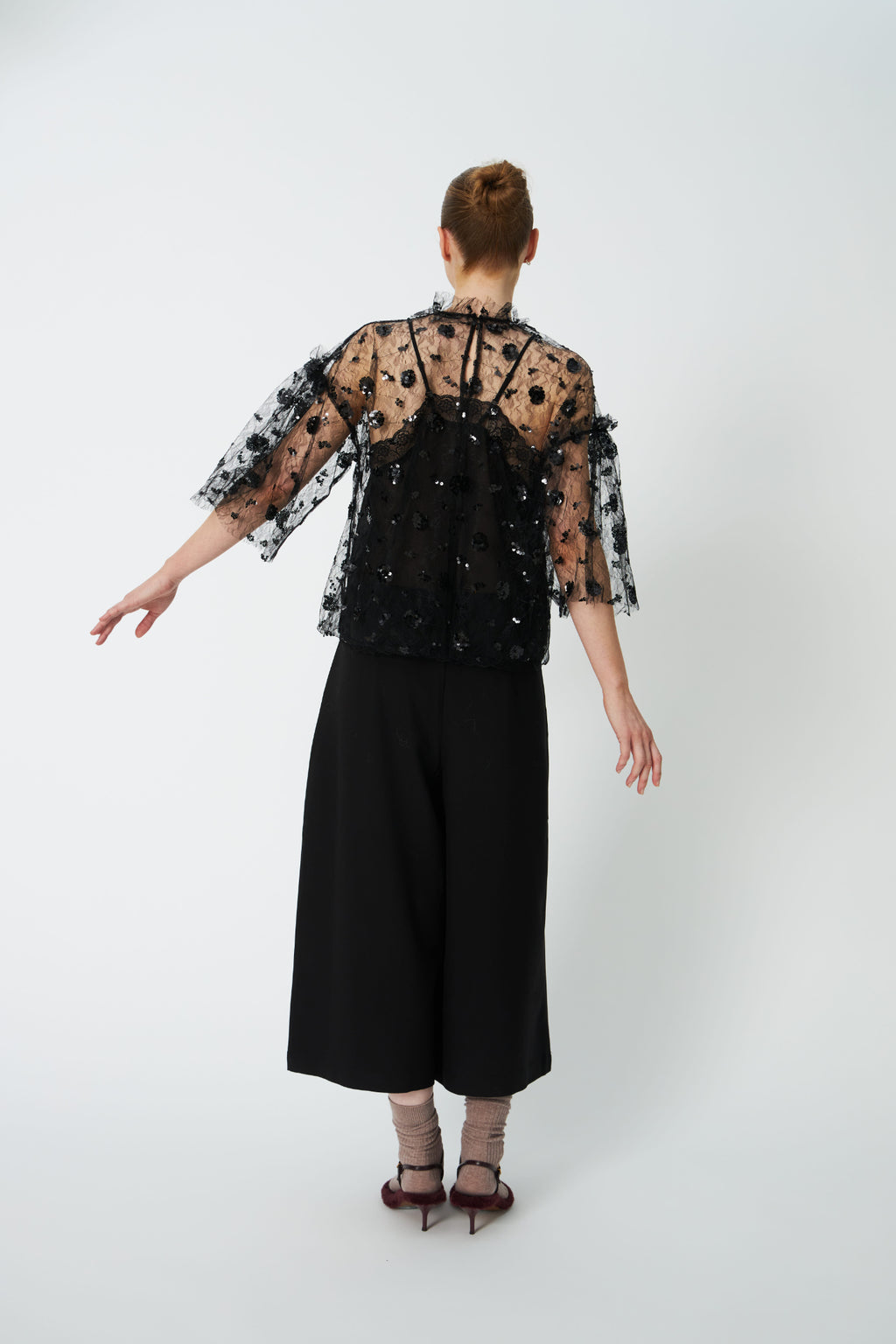 Stella Nova Sequins Mesh Blouse