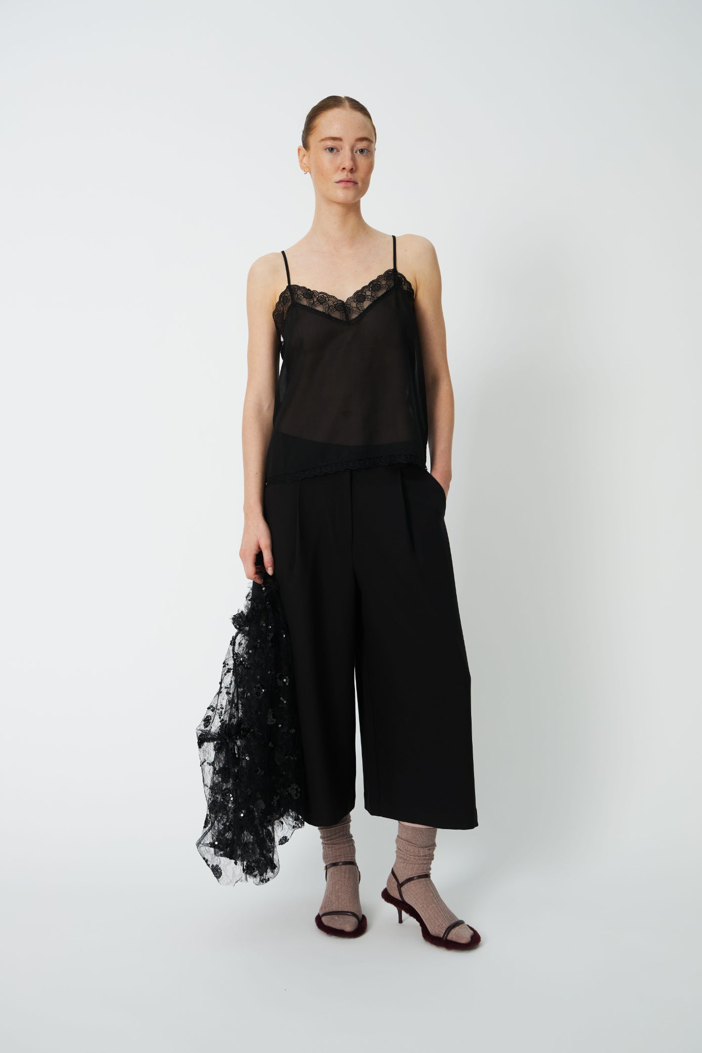 Stella Nova Sequins Mesh Blouse