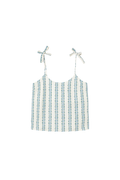 Tiny Big Sister floral striped strappy top in a soft, breathable fabric. Light, pretty and perfect for warm summer days. Shop at Dotique.