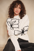 EsQualo 02505 Off White Jumper Tape Flower Patch - Dotique - EsQualo