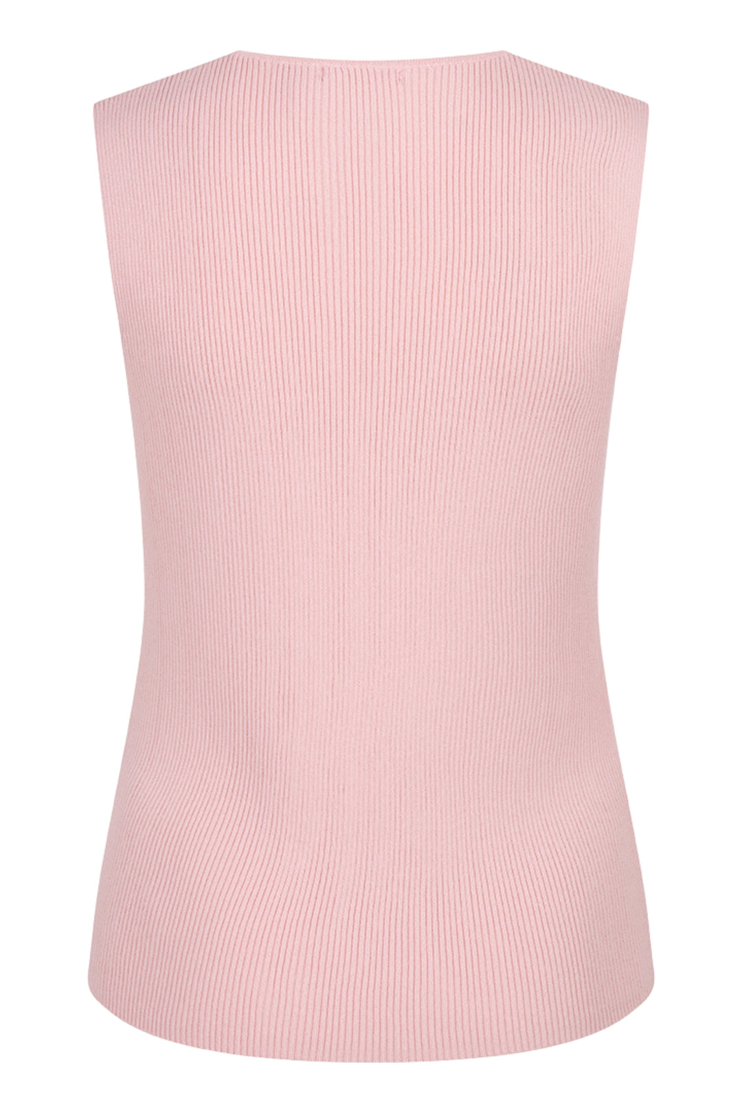 esqualo-07014-v-neck-button-sleeveless-top-in-pink