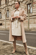 EsQualo 11508 Light Sand Dress Super Soft Vegan Leather - Dotique - EsQualo