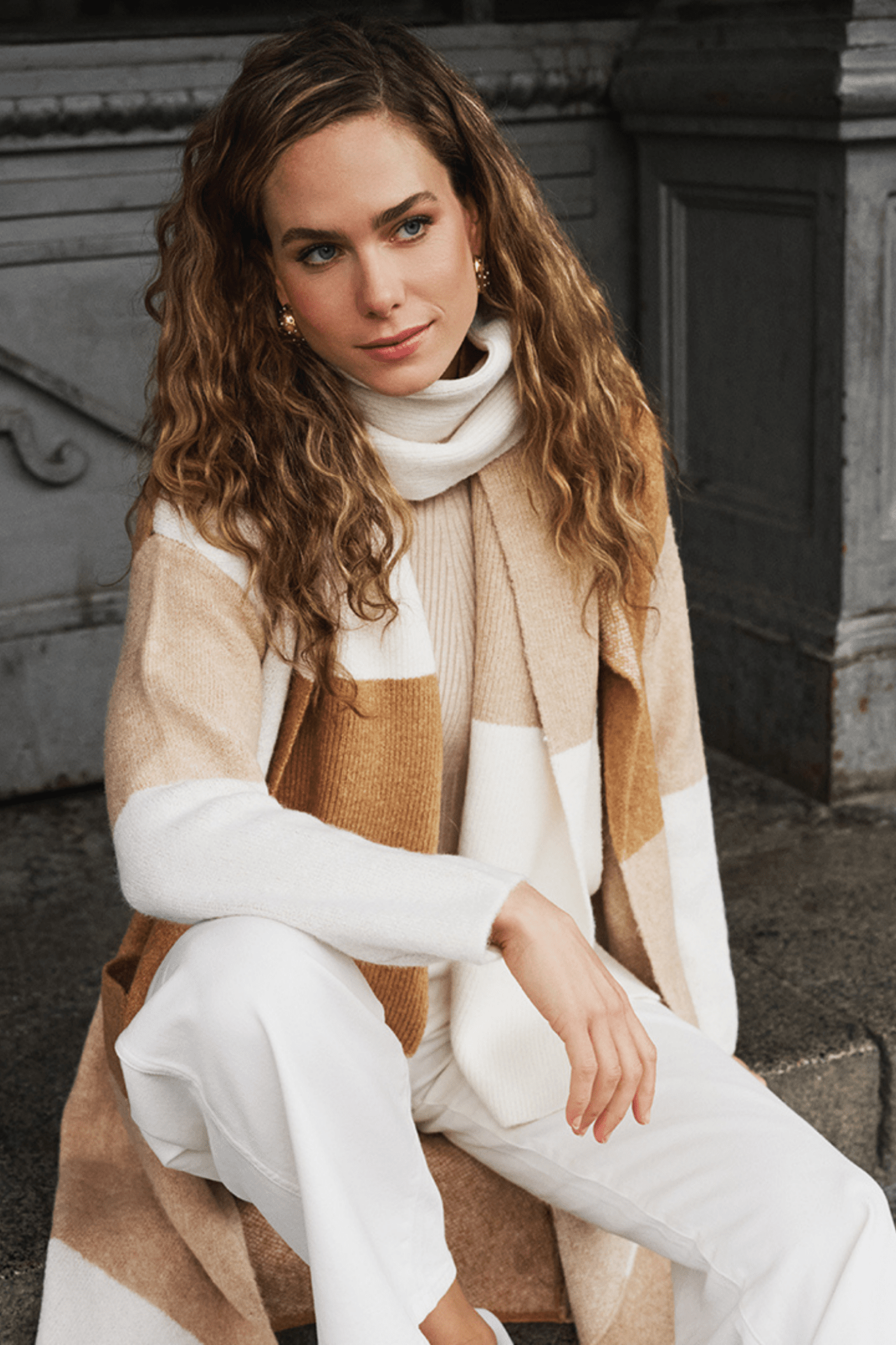EsQualo 18509 Sand Scarf Colour Blocks - Dotique - EsQualo