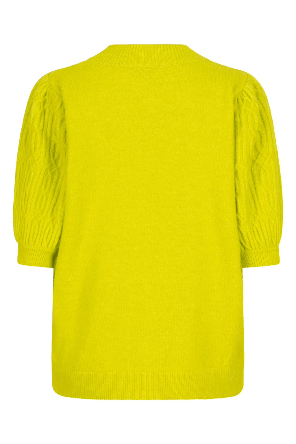 EsQualo 27525 City Lime Jumper with Pearls Cable Short Sleeves - Dotique - EsQualo