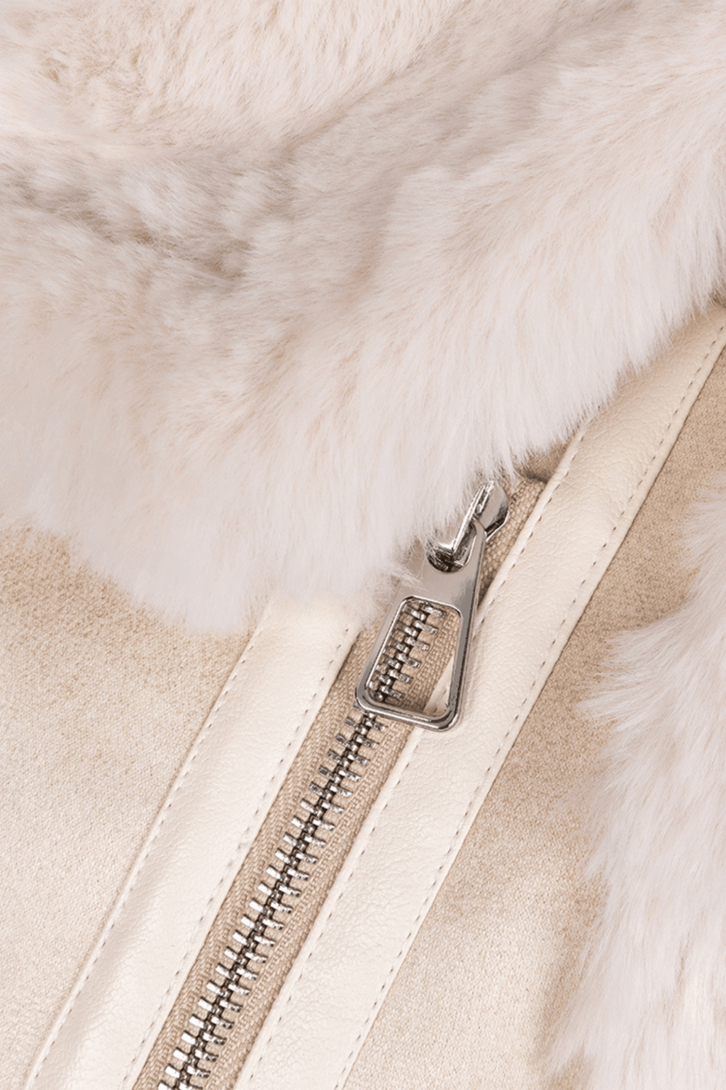 EsQualo 37502 Beige Gillet Fur - Dotique - EsQualo