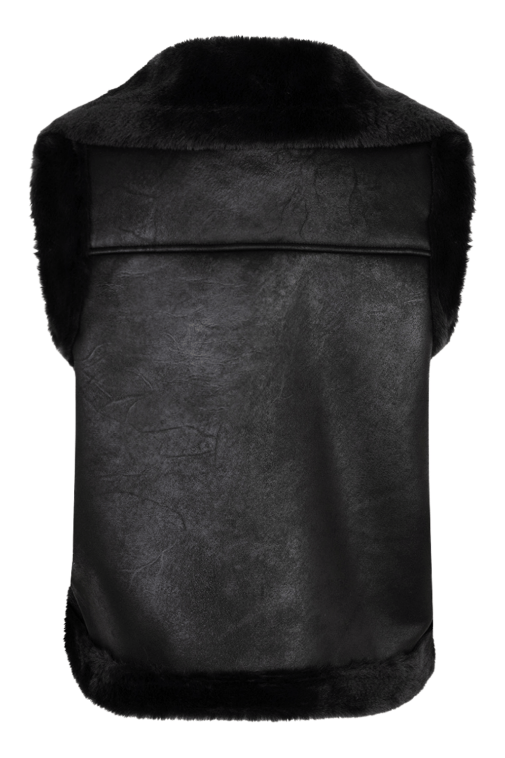 EsQualo 37502 Black Gilet Fur - Dotique - EsQualo