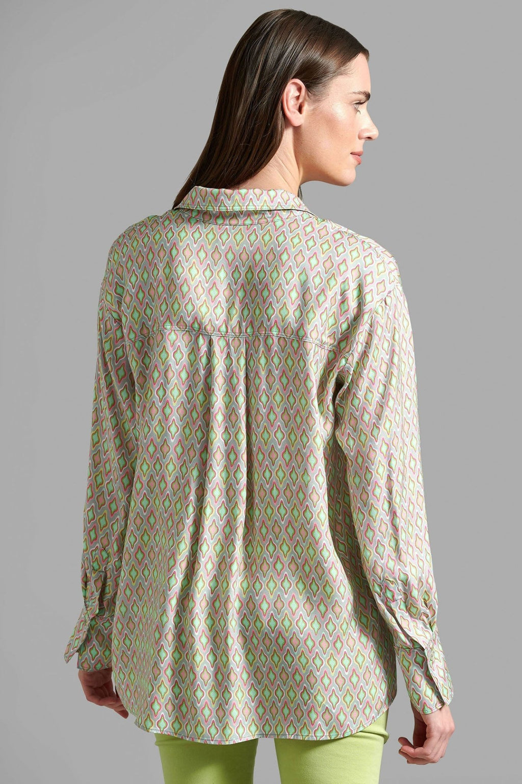 Eve in Paradise Heidi 1076-24263-5812 Green Print Blouse - Dotique