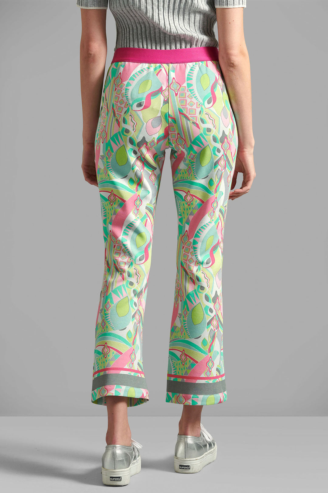 Eve in Paradise Lena Print Trousers Green 1079-24290-2581 - Dotique