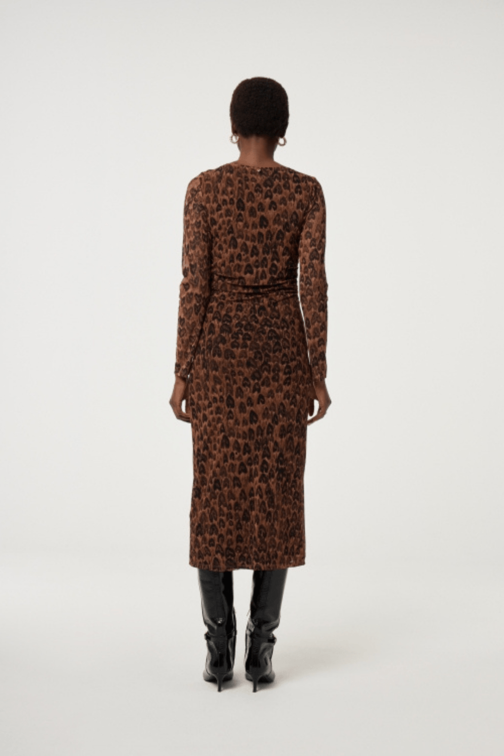 Fabienne Chapot 0206 Burnt Sugar/Black Ashley Dress - Dotique - Fabienne Chapot