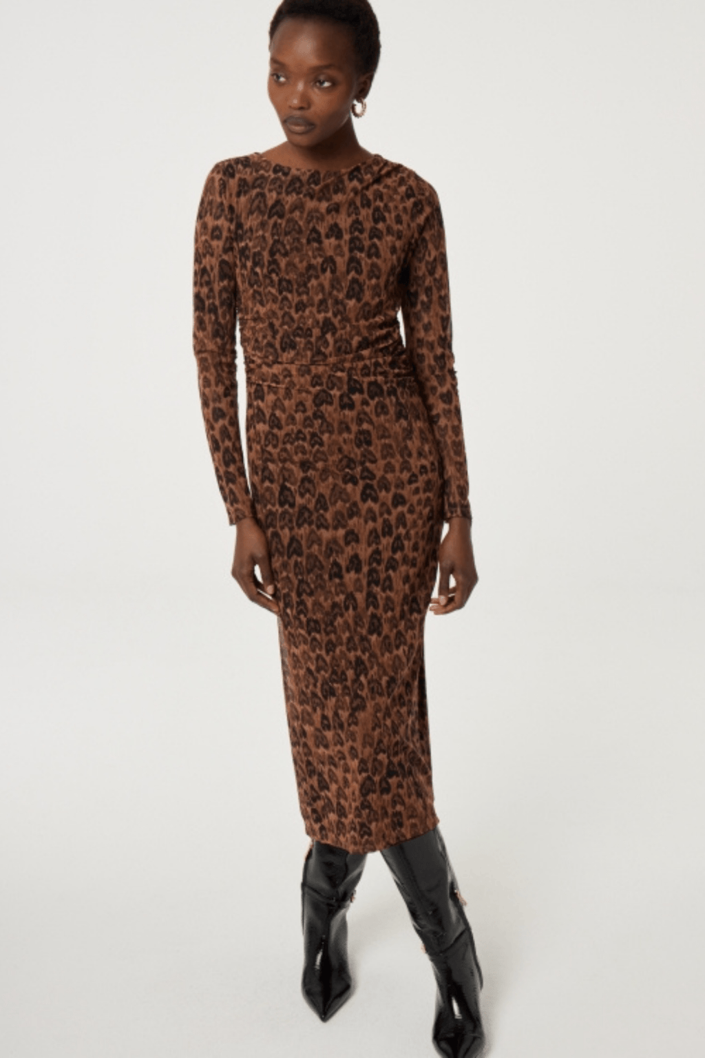 Fabienne Chapot 0206 Burnt Sugar/Black Ashley Dress - Dotique - Fabienne Chapot