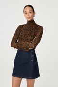Fabienne Chapot 0206 Burnt Sugar/Black Jane Top - Dotique - Fabienne Chapot