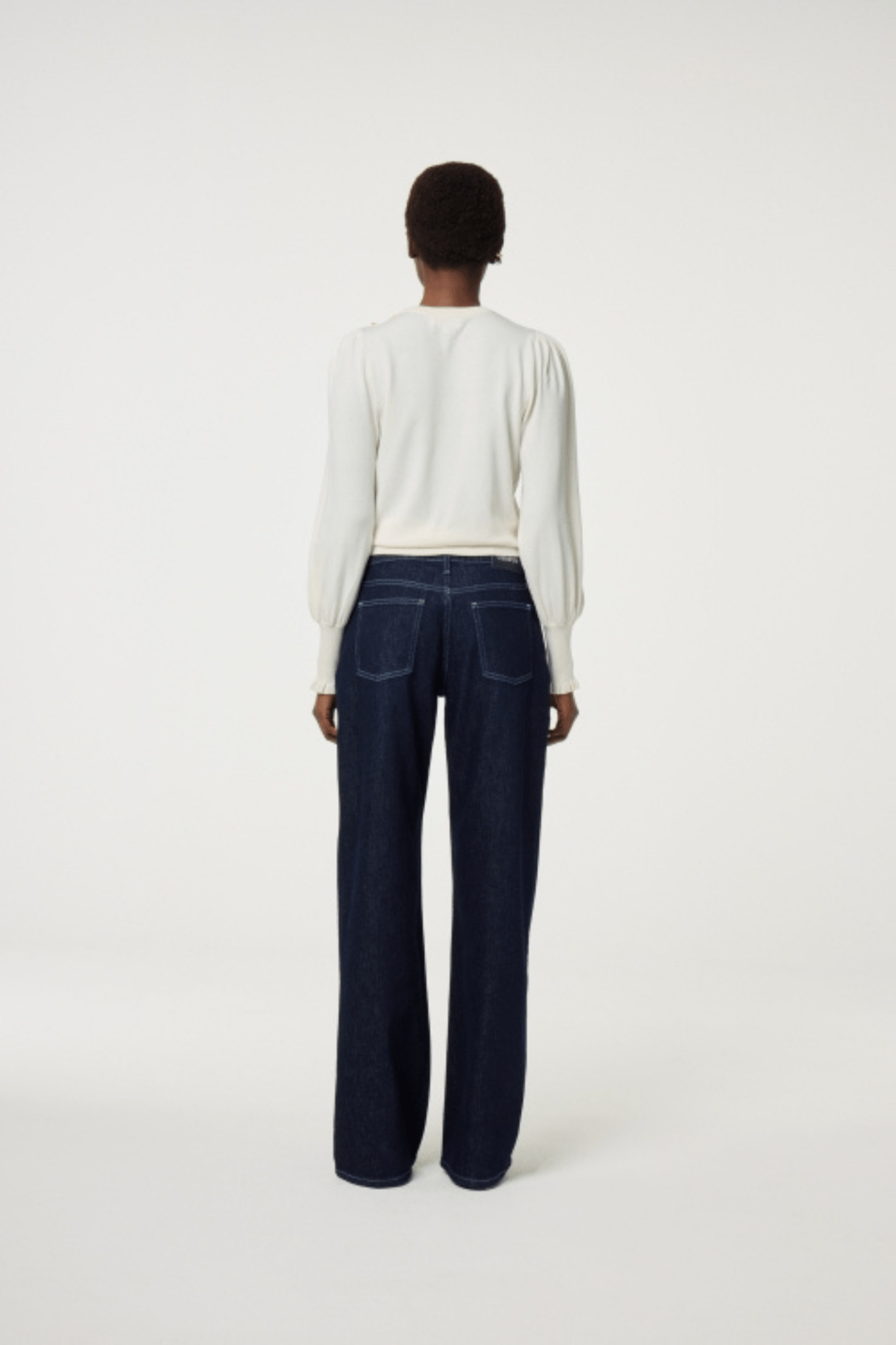 Fabienne Chapot 1009 Cosy White Molly Balloon Pullover - Dotique - Fabienne Chapot