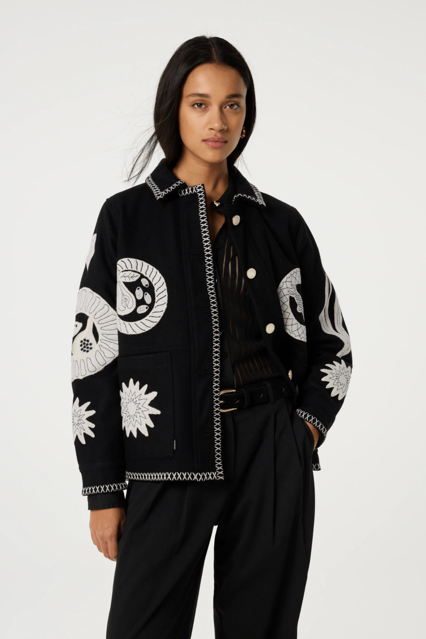 Fabienne Chapot 9001 Black Elias Jacket - Dotique - Fabienne Chapot