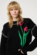 Fabienne Chapot 9001 Black Tulip Pullover - Dotique - Fabienne Chapot