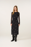 Model wearing Fabienne Chapot Ashley Dress Black/Cosy White by Fabienne Chapot, shop the brand at Dotique.