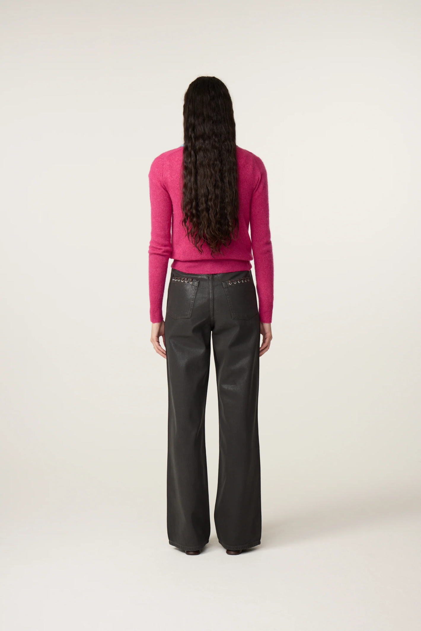 Woman wearing Fabienne Chapot Barbara Pullover Fab Fucshia by Fabienne Chapot, shop Fabienne Chapot at Dotique.
