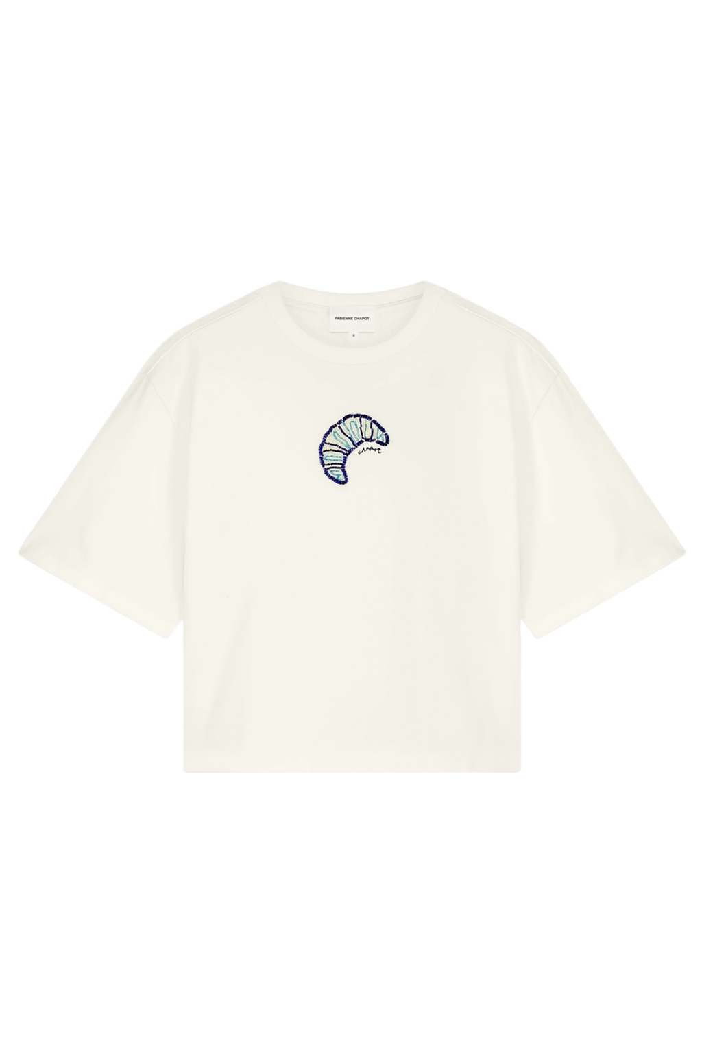 Fabienne Chapot Benja T-Shirt in Cosy White. 100% organic cotton with a relaxed loose fit — breathable everyday essential at Dotique.