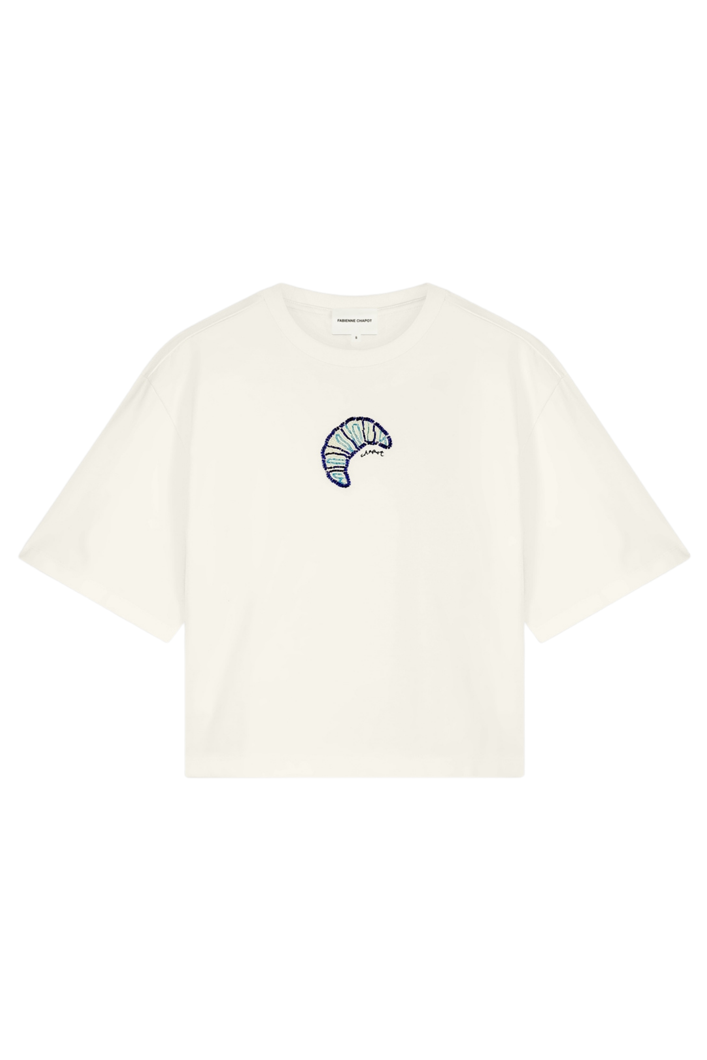 Fabienne Chapot Benja T-Shirt in Cosy White. 100% organic cotton with a relaxed loose fit — breathable everyday essential at Dotique.