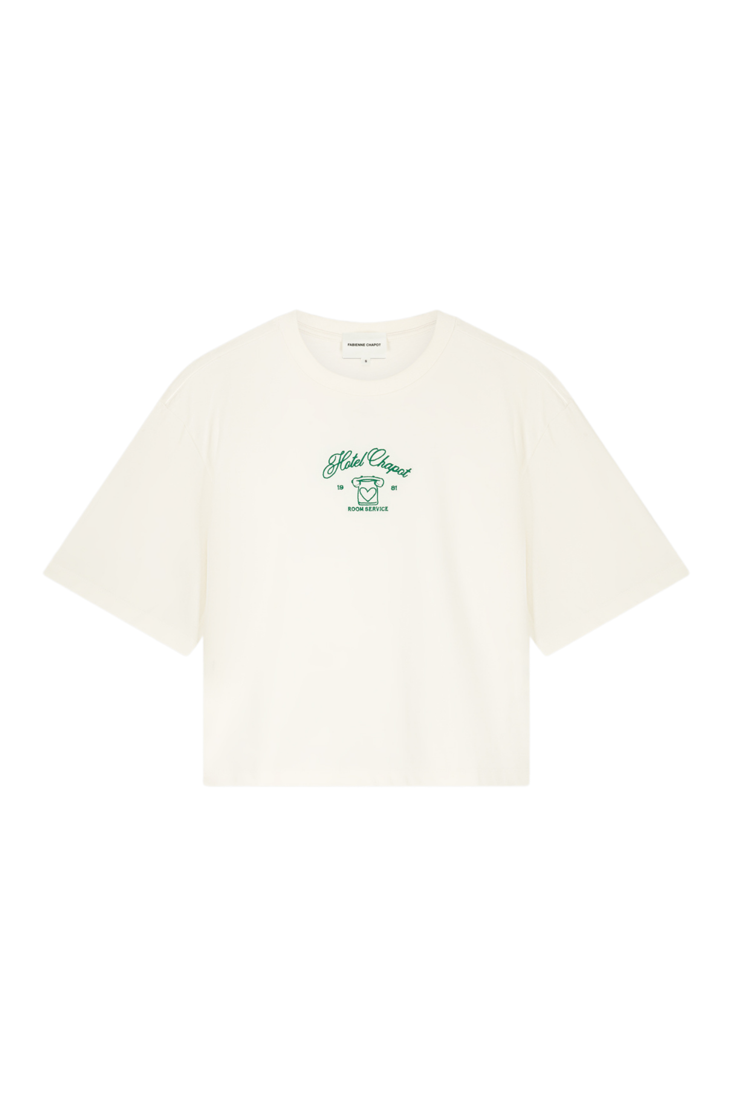 Fabienne Chapot Benja T-shirt Cosy White/Green by Fabienne Chapot, shop the vendor at Dotique for stylish casual wear.