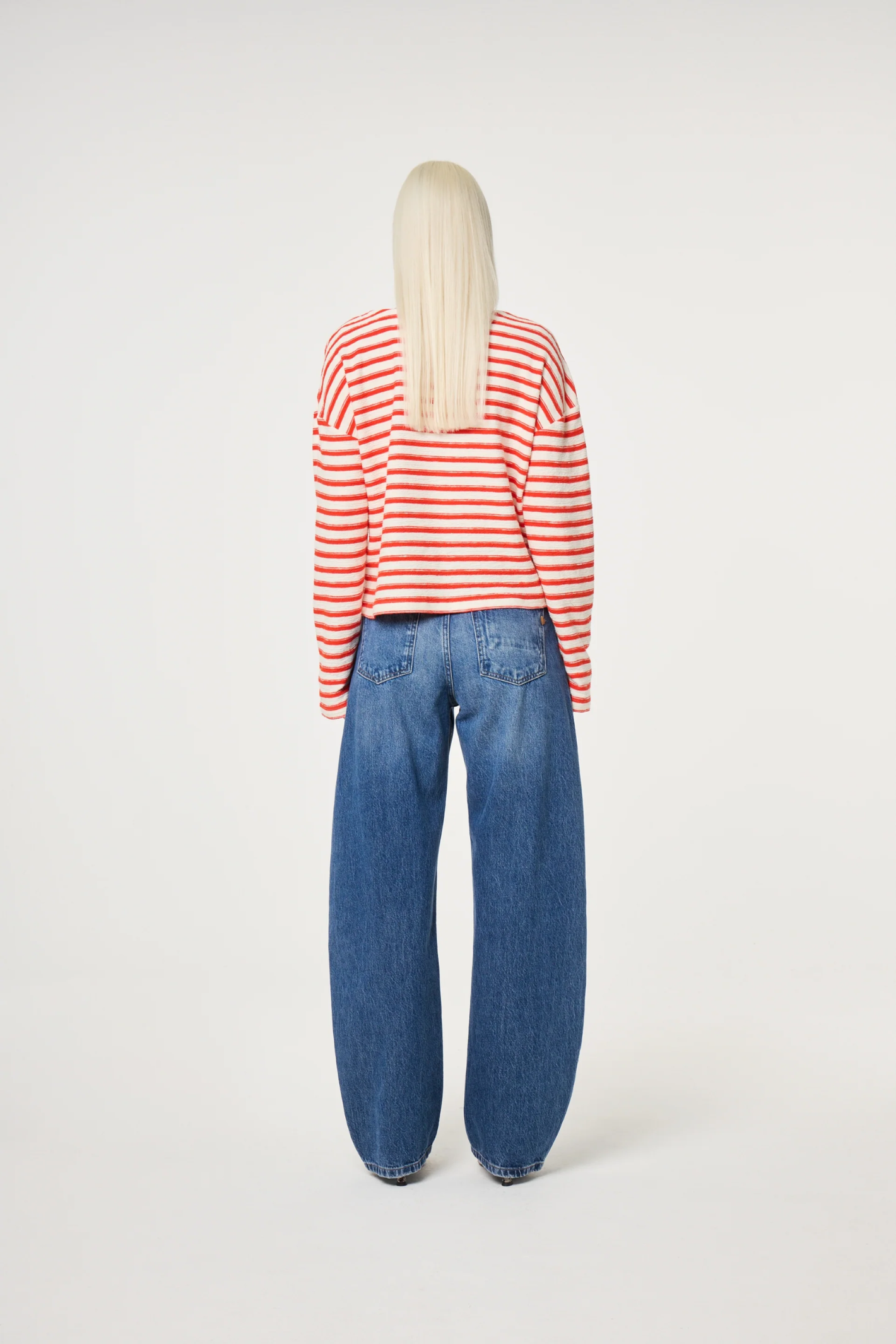 Fabienne Chapot Celina Top Cosy White/Tangerine Tango back view in gallery position 1 shop Fabienne Chapot at Dotique