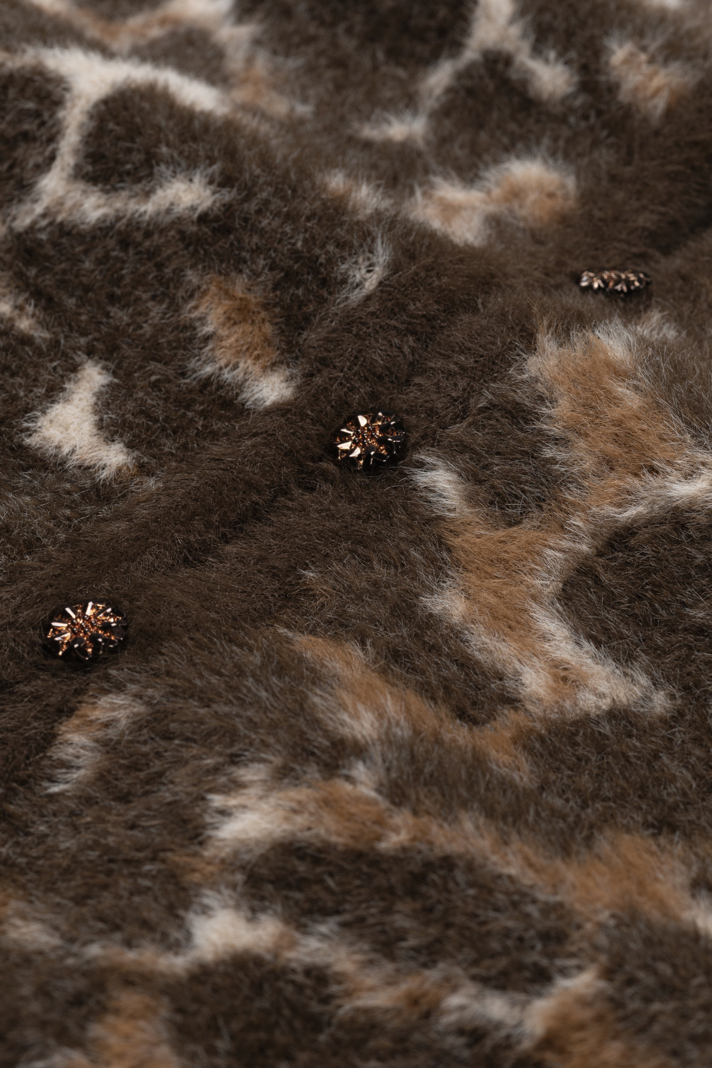 Fabienne Chapot Henry Leopard Cardigan Toffee/Camel Club