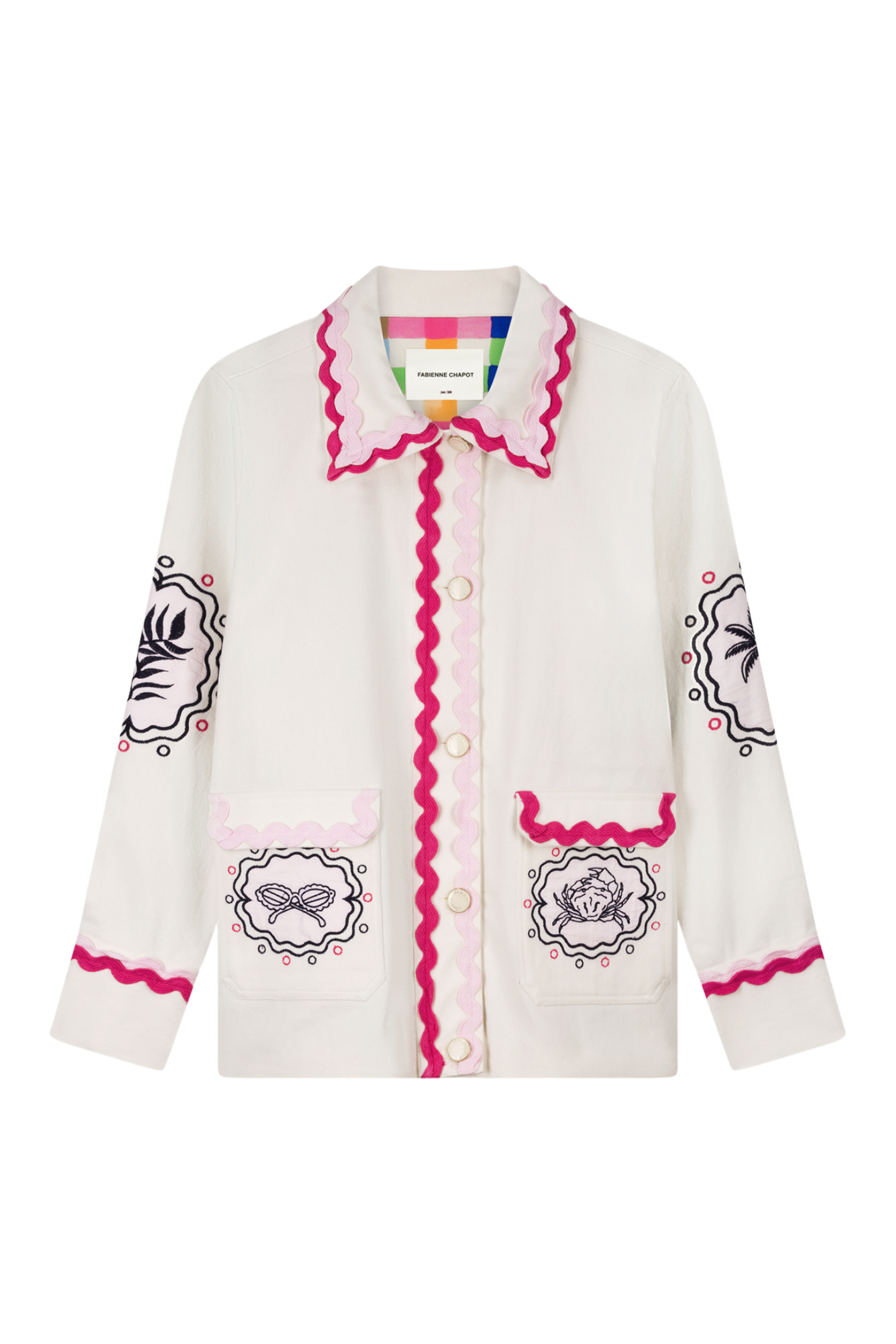 Fabienne Chapot Melodie Embro Jacket Cosy White