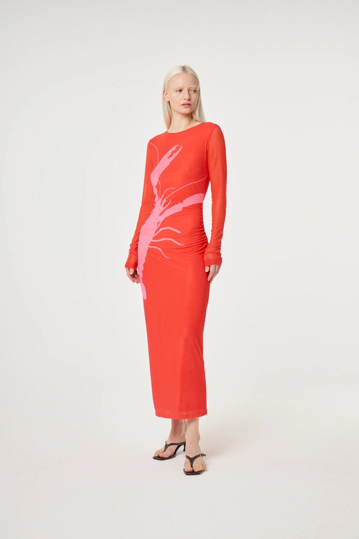 Fabienne Chapot Sionara Dress Red/Pink by Fabienne Chapot modeled, shop Fabienne Chapot at Dotique online now
