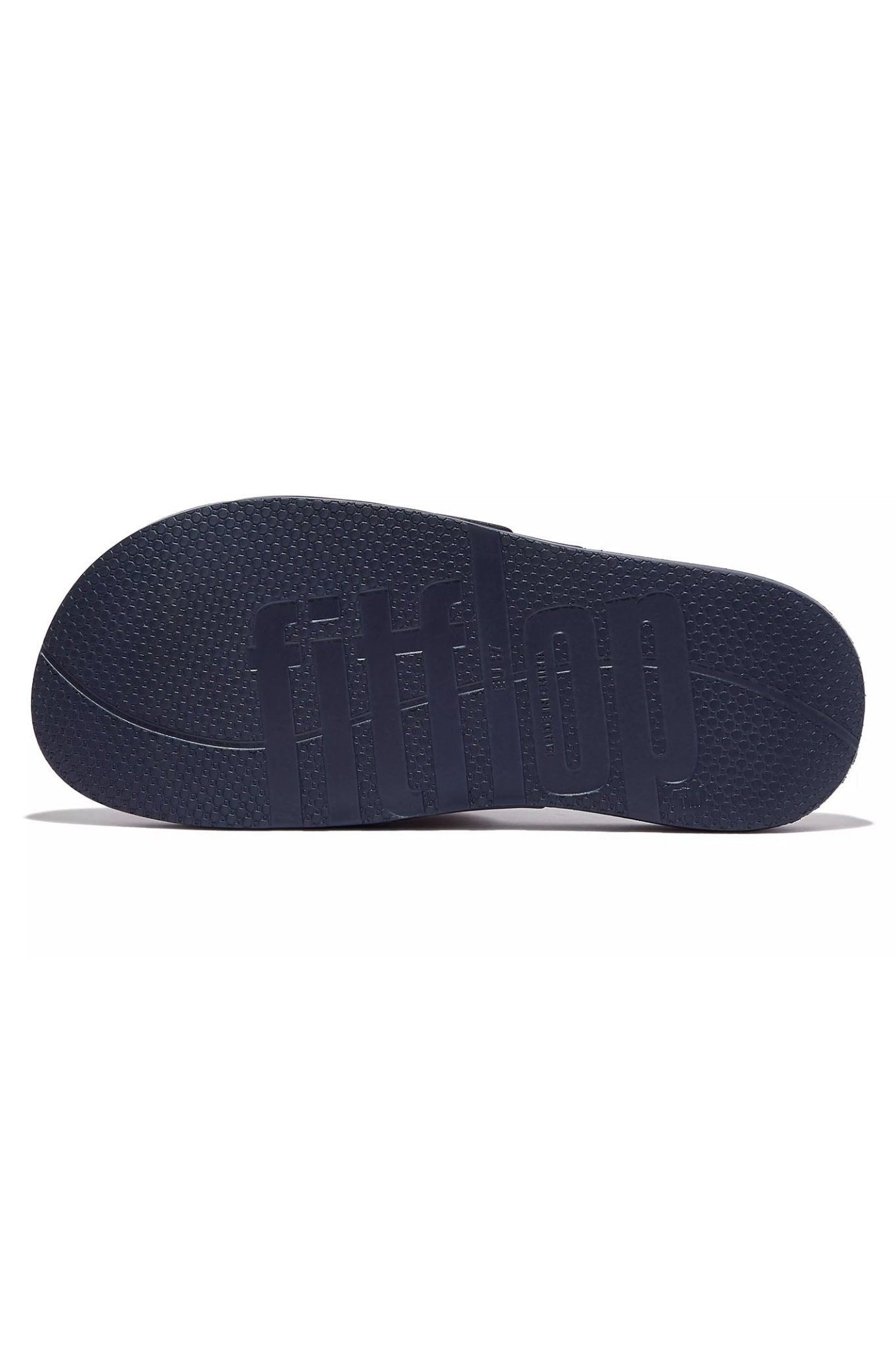 Fitflop Iqushion Midnight Navy Two Bar Buckle Slider - Dotique