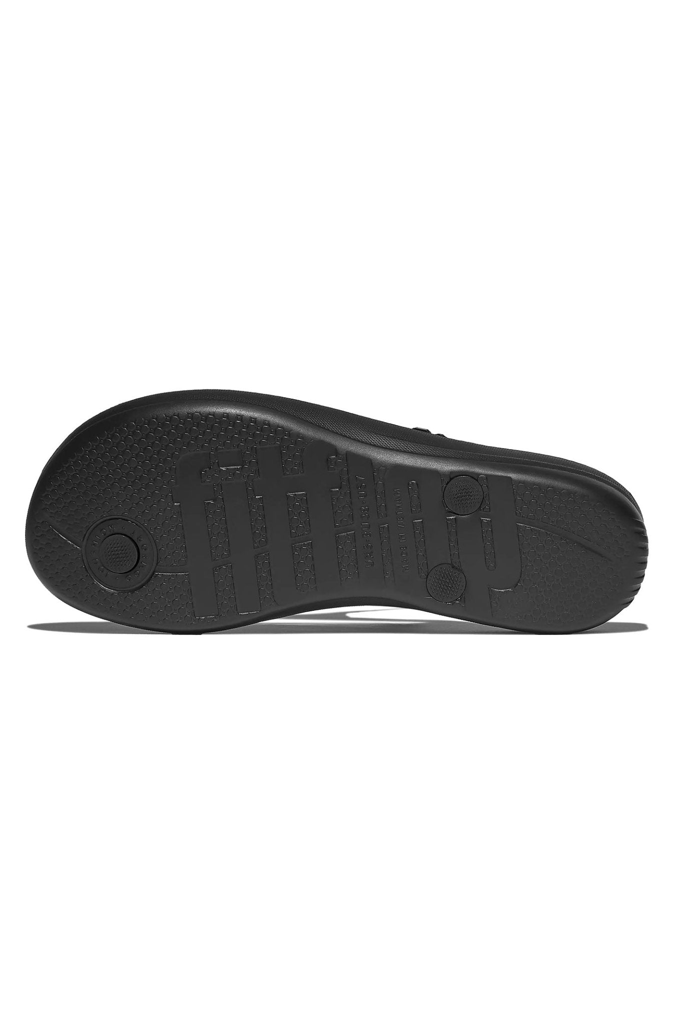 Fitflop Iqushion Multi - Crystal Ergonomic Flip - Flops All Black - Dotique