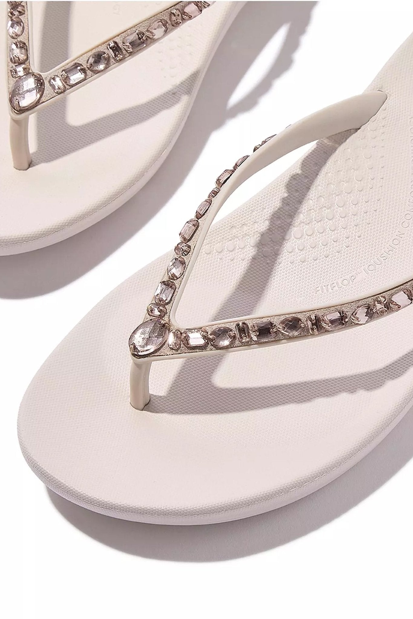Fitflop Iqushion Multi - Crystal Ergonomic Flip - Flops Nude Rose - Dotique