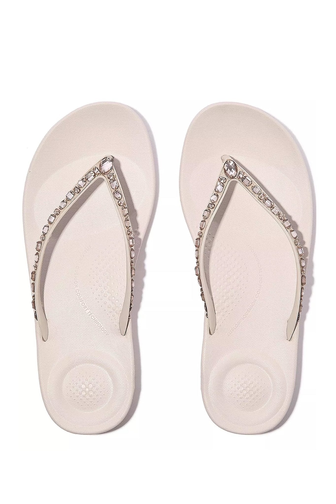 Fitflop Iqushion Multi - Crystal Ergonomic Flip - Flops Nude Rose - Dotique