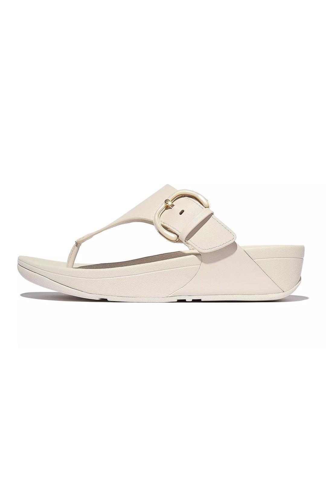 Fitflop Lulu Resin - Buckle Leather Toe - Post Sandals Paris Beige - Dotique