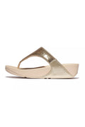Fitflop LuLu Sequin Toe - Post Sandals Platino - Dotique