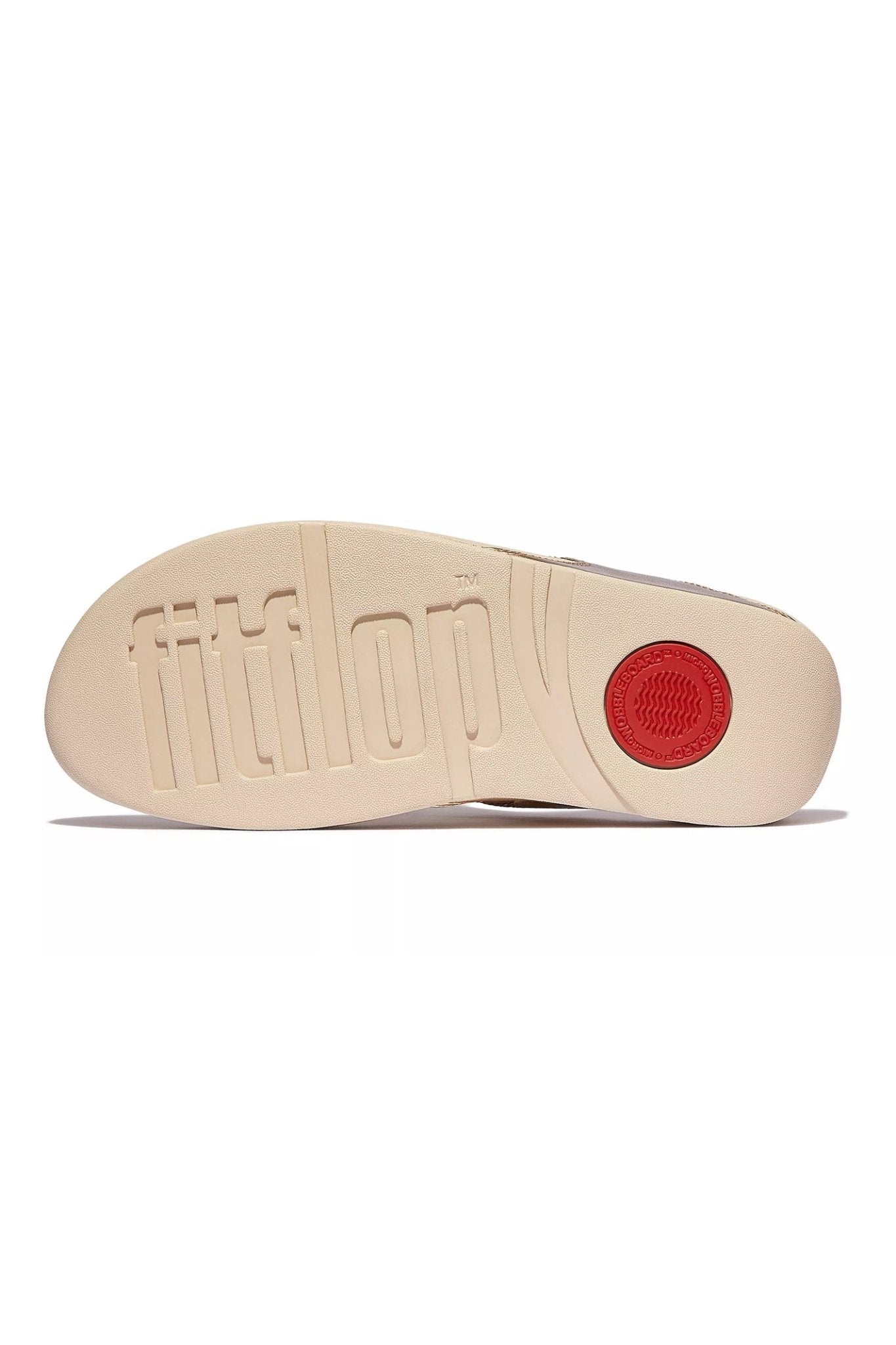Fitflop LuLu Sequin Toe - Post Sandals Platino - Dotique