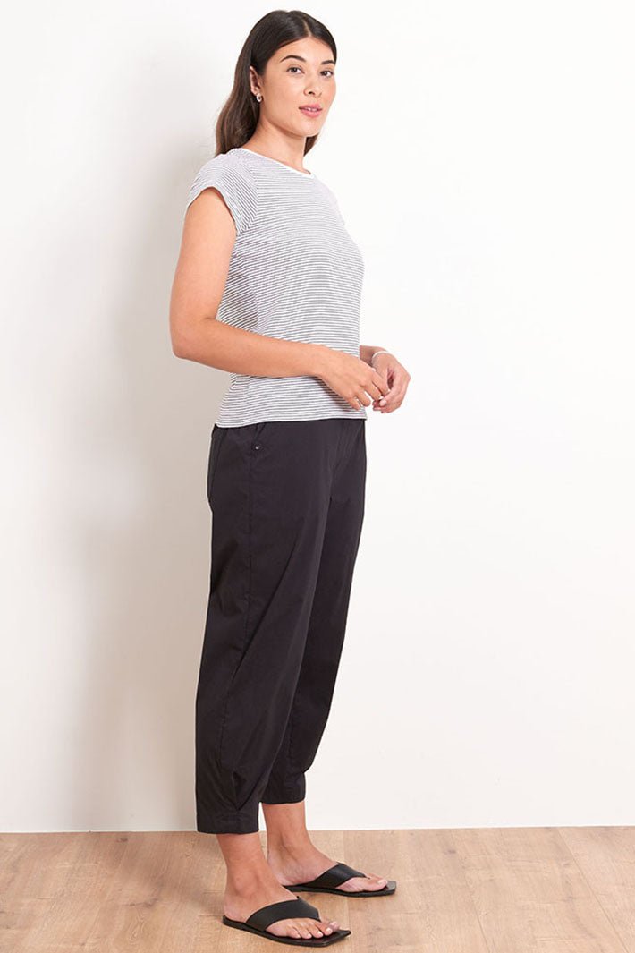 Foil 7376 Black Ankle Grazer Trousers - Dotique