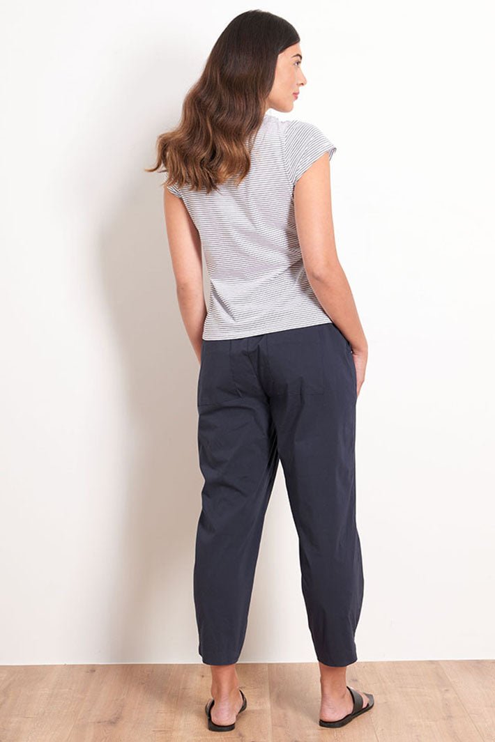 Foil 7376 Navy Ankle Grazer Trousers - Dotique